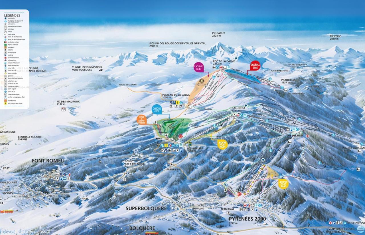 Chalet Isard Pyrenees 2000 - 300M Des Pistes Bolquere Pyrenees 2000 エクステリア 写真